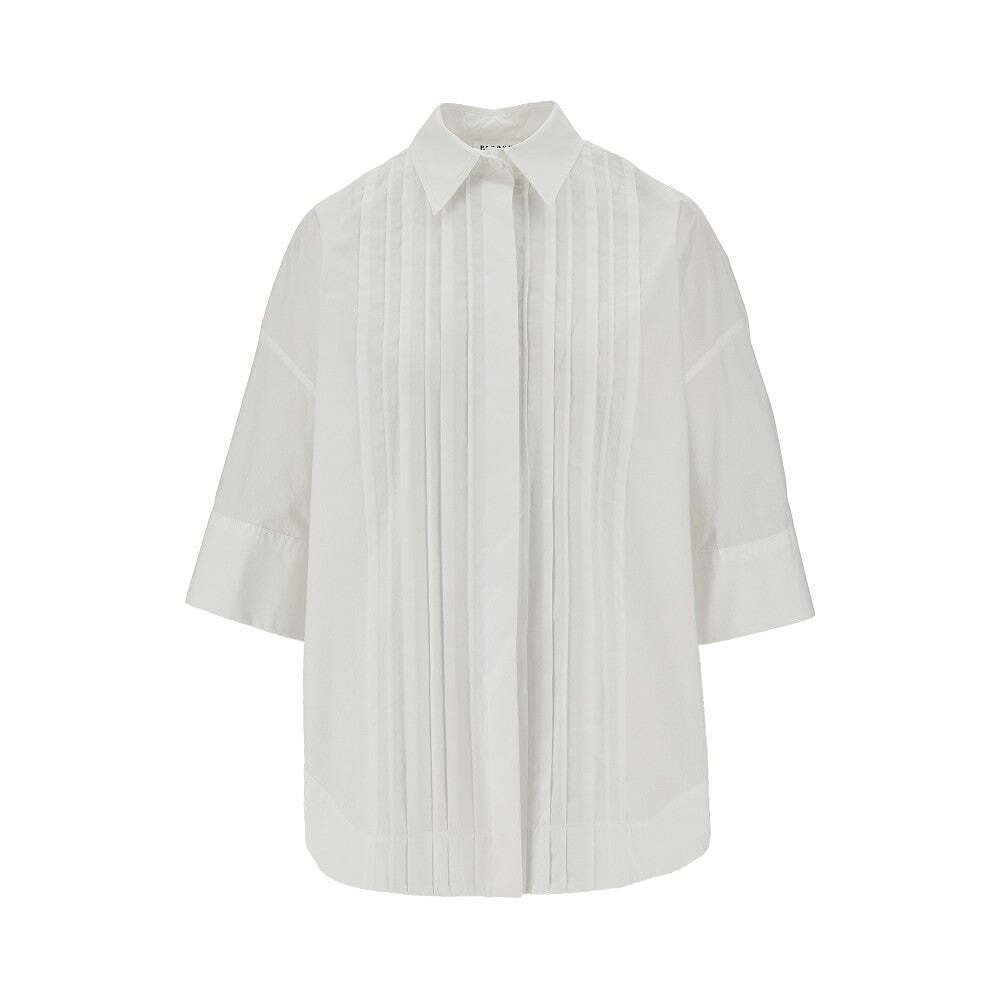 P.A.R.O.S.H. Pleated Oversized Poplin Shirt